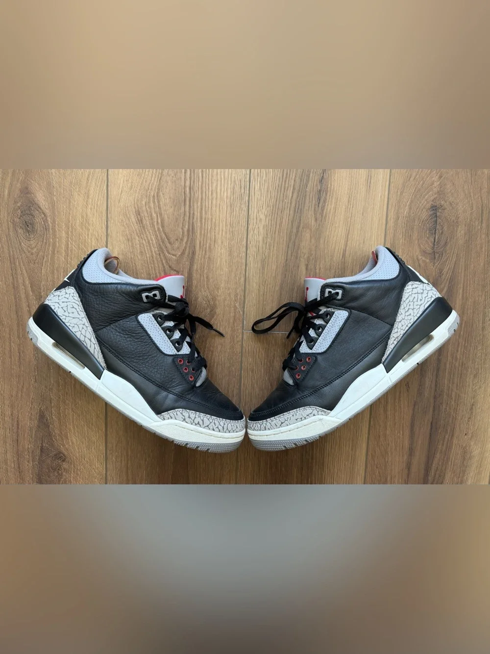 Air Jordan 3 Retro 2024 Black Cement Men's Size 9.5